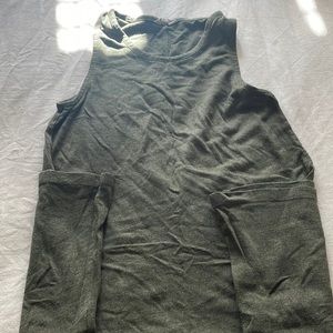 Madewell Green Skater Dress